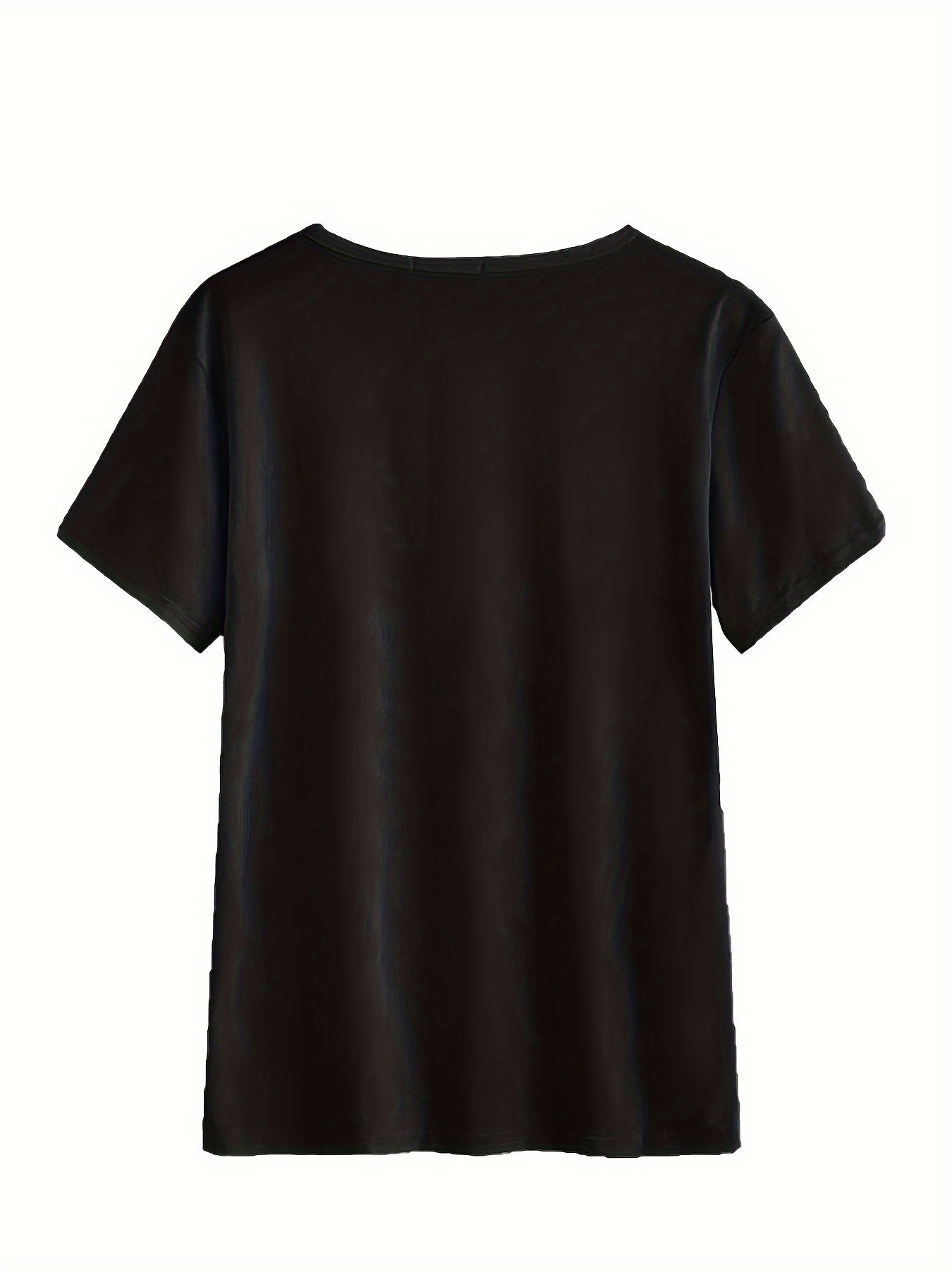 Mother's Day Print Crew Neck T-shirt, Short Sleeve Casual Top For Summer & Spring, Women's Clothing